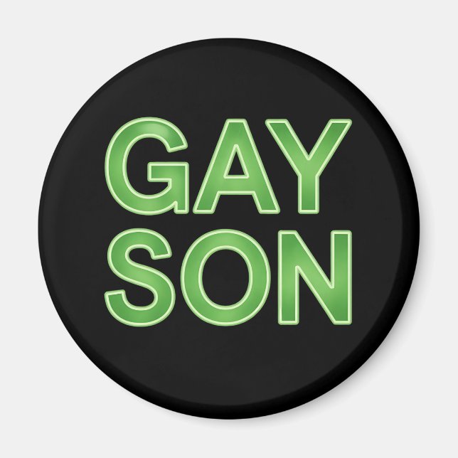 Aimant Fils gay drôle Fierté LGBTQ (Devant)