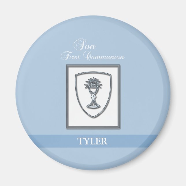 Aimant Fils, première communion chalice d'argent (Devant)