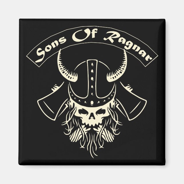 Aimant Fils Viking De Ragnar 03 #USAPatriotGraphics © (Devant)