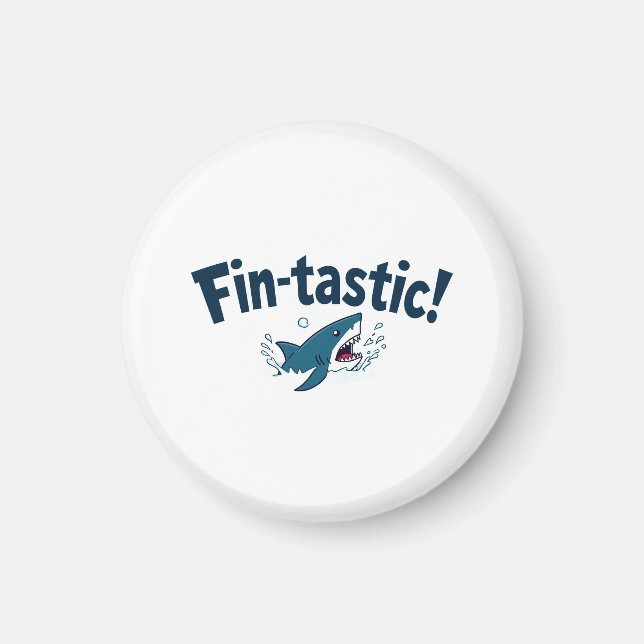 Aimant Fin ! Amusement pour les amateurs de requins (Devant)