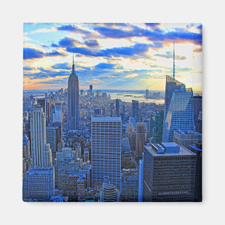 Aimant Fin de l'après-midi NYC Skyline à l'approche du co