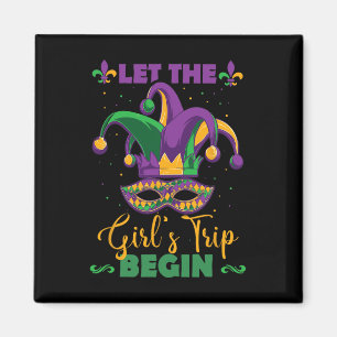 Aimant Fin de semaine de Mardi Gras Girl