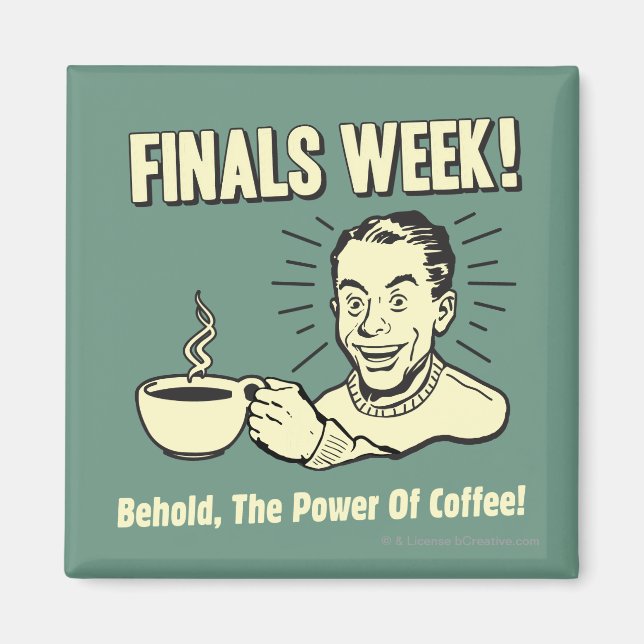 Aimant Finale Semaine : Voici Power Coffee (Devant)
