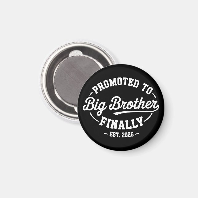 Aimant Finalement promu dans Big Brother 2026 Bébé Annonc (Recto/Verso)