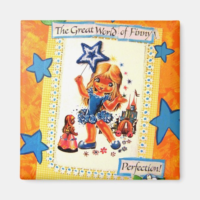 Aimant Finny Whimsical - Vintage (Devant)