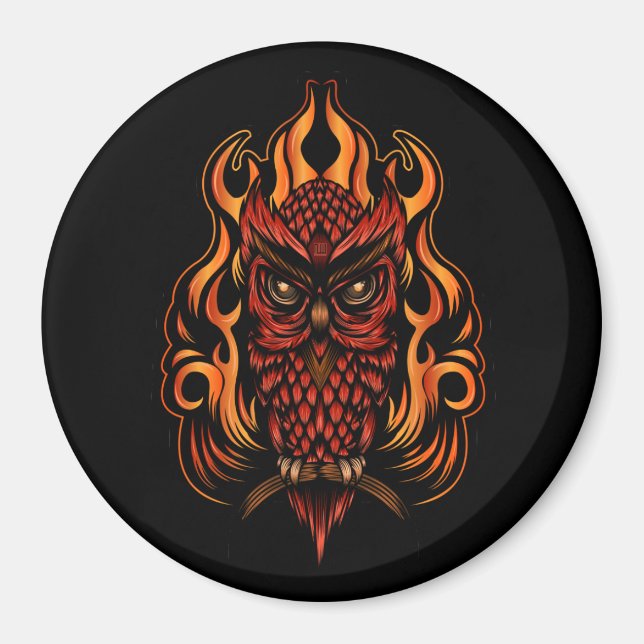 Aimant Fire owl (Devant)