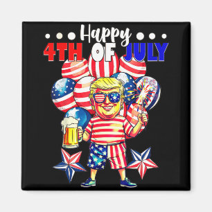 Aimant Fireworks Funny Trump Patriotic American Happy 4e