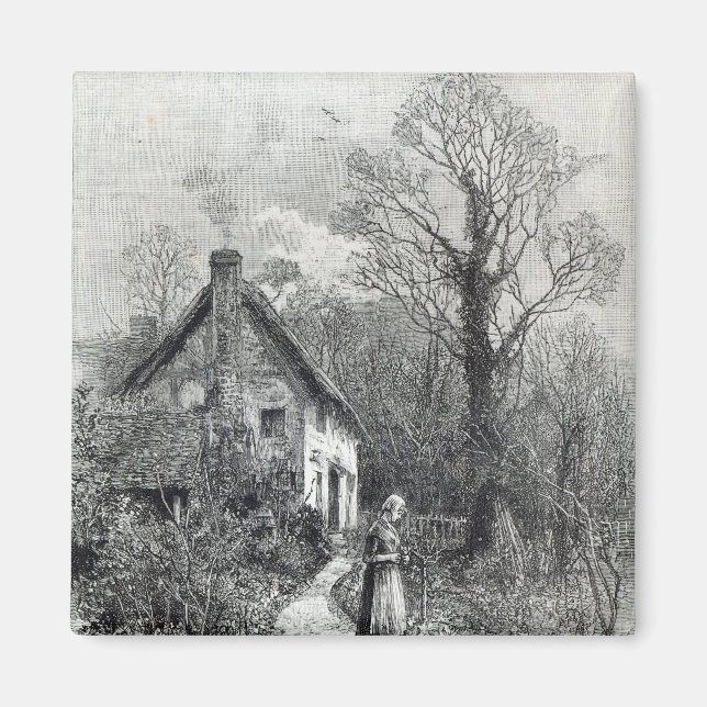 Aimant First Flowers, de 'Leisure Hour', 1888 (Devant)