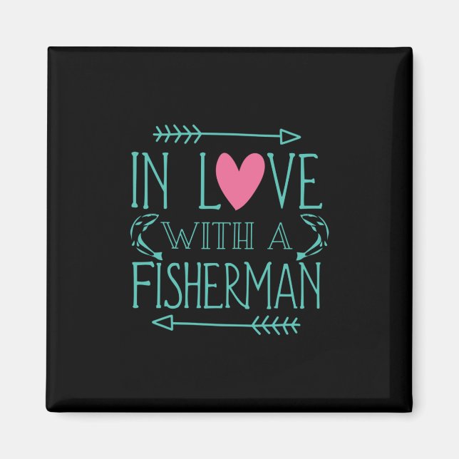 Aimant Fisher En Amour Avec Un Pêcheur (Devant)