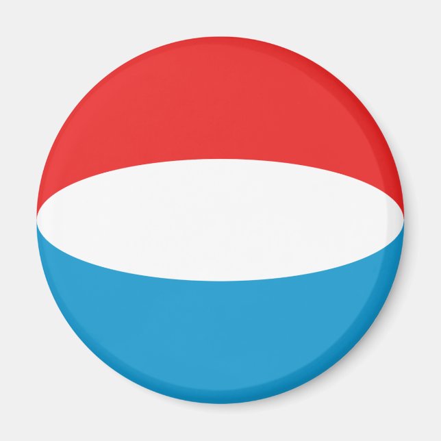 Aimant Fisheye Drapeau Luxembourg (Devant)