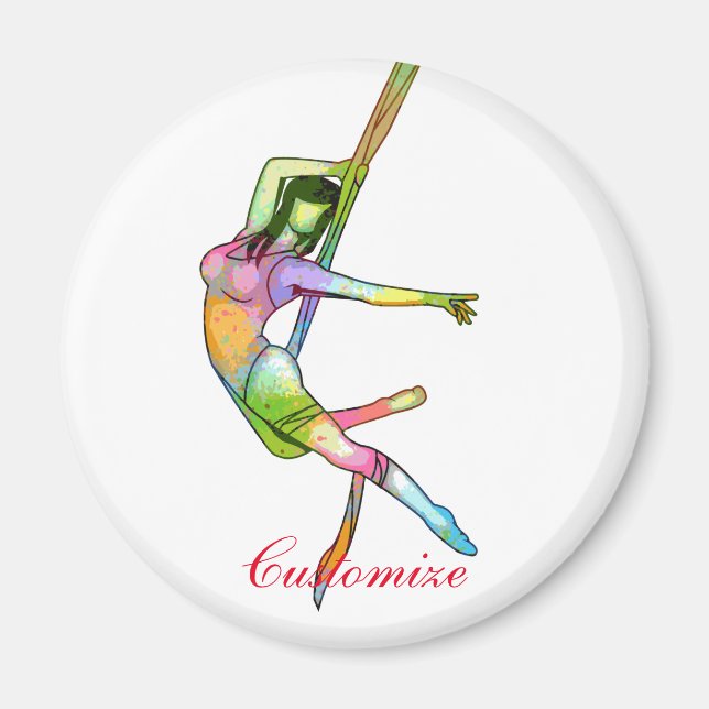 Aimant Fitness aérienne Yoga Thunder_Cove (Devant)