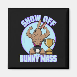 Aimant Fitness Bunny Bodybuilder Show Off Bunny M Funny R