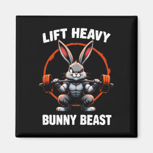 Aimant Fitness Bunny Gym Titans Ascenseur Gros lapin Bête