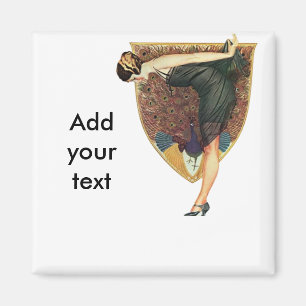 Aimant Flacon avec Emblème de paon