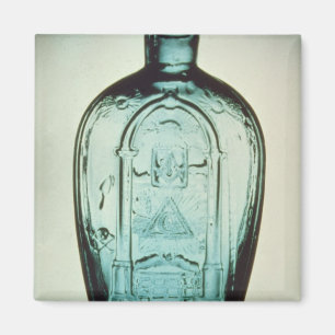 Aimant Flacon masonique soufflé à la moisissure