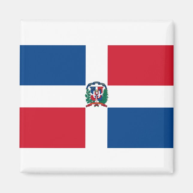 Aimant Flag of Dominican Republic (Devant)