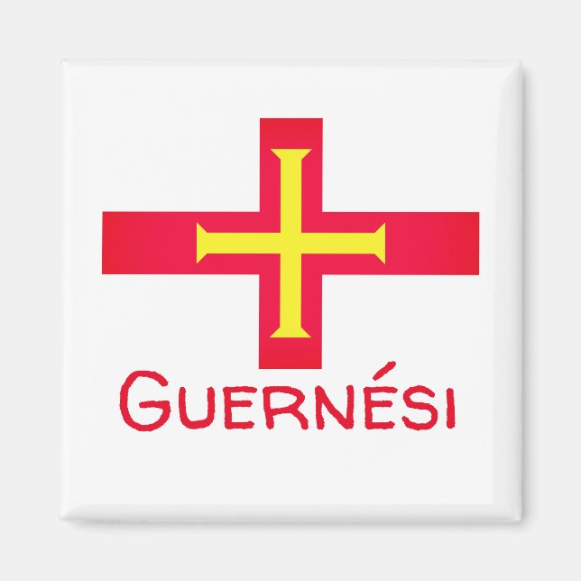 Aimant Flag of Guernési (Devant)
