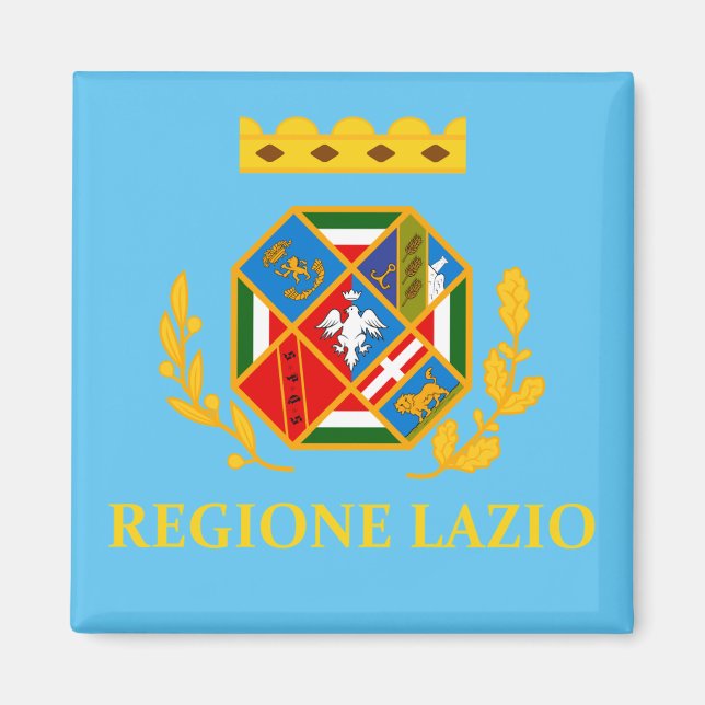 Aimant Flag of Lazio (Italy)   (Devant)