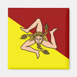 Aimant Flag of Sicily (Italy) 