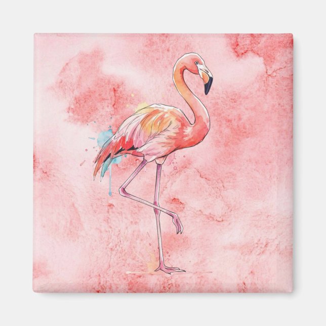 Aimant Flamant rose (Devant)