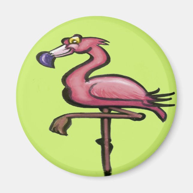 Aimant Flamant rose (Devant)