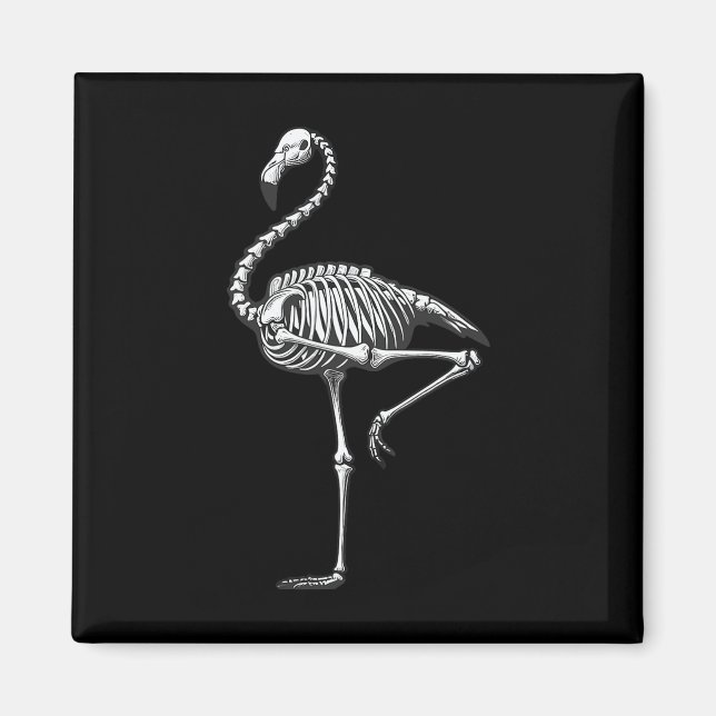 Aimant Flamant rose Halloween (Devant)