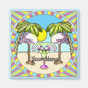 Aimant Flamant rose Margarita