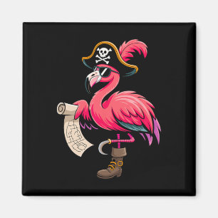 Aimant Flamant rose rose Pirate drôle Costume de fête d'H