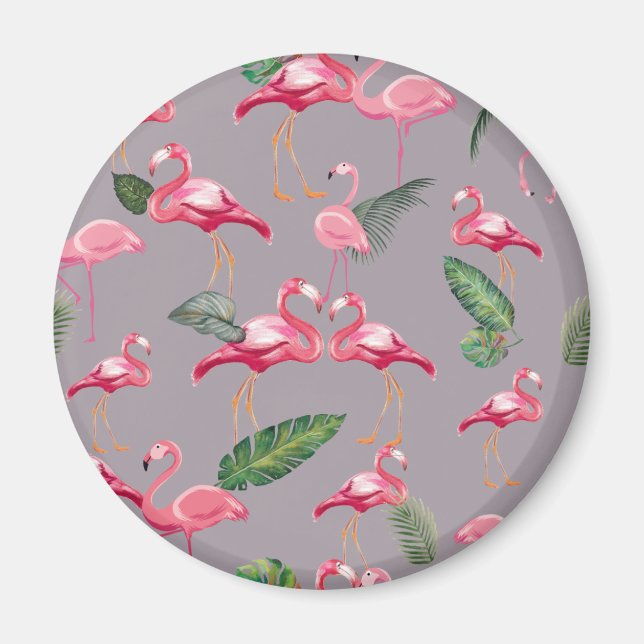 Aimant Flamants roses Love Motif 6 (Devant)