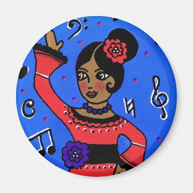 Aimant flamenco (Devant)