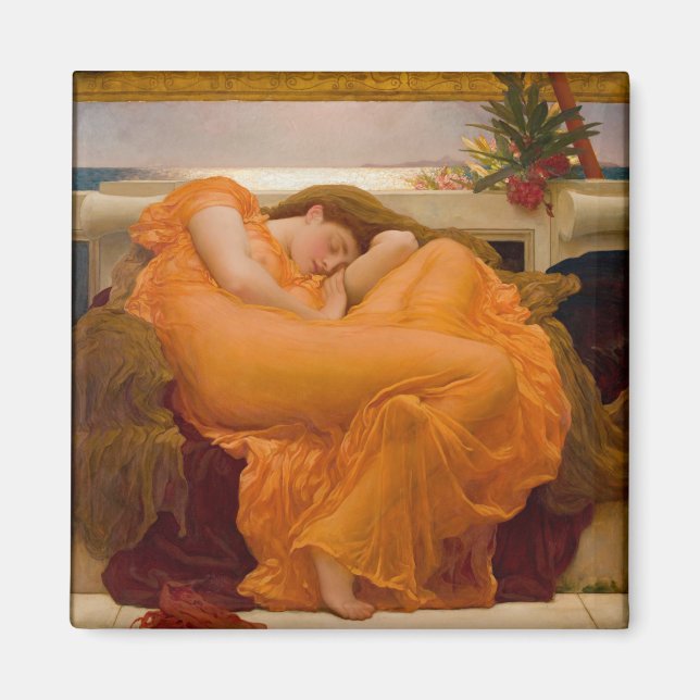 Aimant Flaming June par Frederic Lord Leighton 1830 (Devant)
