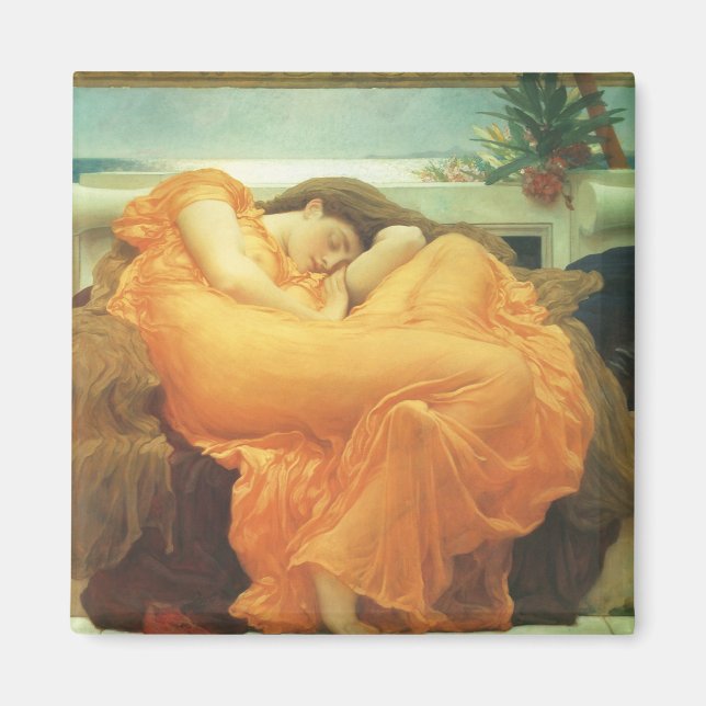 Aimant Flaming June par Lord Frederic Leighton (Devant)