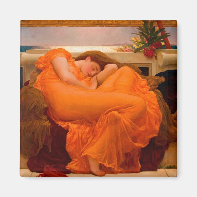 Aimant Flaming June par Lord Frederic Leighton (Devant)