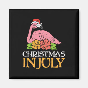 Aimant Flamingo Santa Noël en Juillet Eté Xmas Hommes W