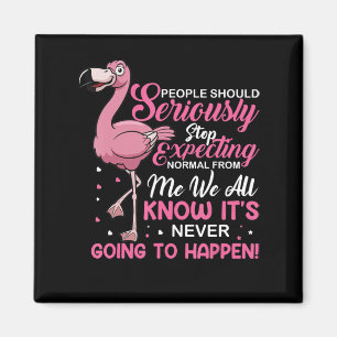 Aimant Flamingos   People Should Stop Expecting Normal