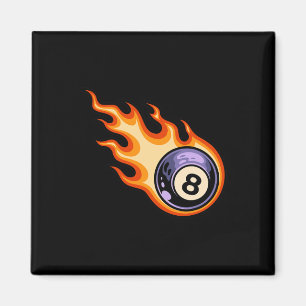 Aimant Flamme 8 Billard de piscine de boule