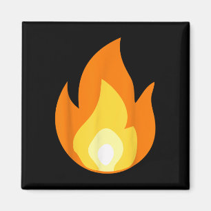 Aimant Flamme de feu éclairante Plage brûlante
