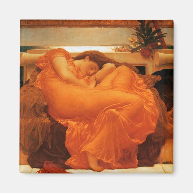 Aimant Flamme Juin Frédéric Leighton Fine Art (Devant)