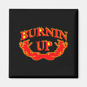 Aimant Flammes vintage qui brûlent