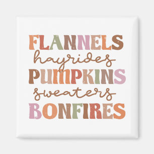 Aimant Flannings Bonfires Citrouille