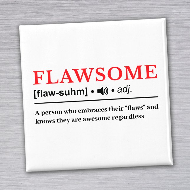 Aimant Flawsome - Définition de dictionnaire personnalisa (Créateur téléchargé)
