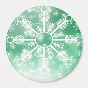 Aimant Flèche de neige verte