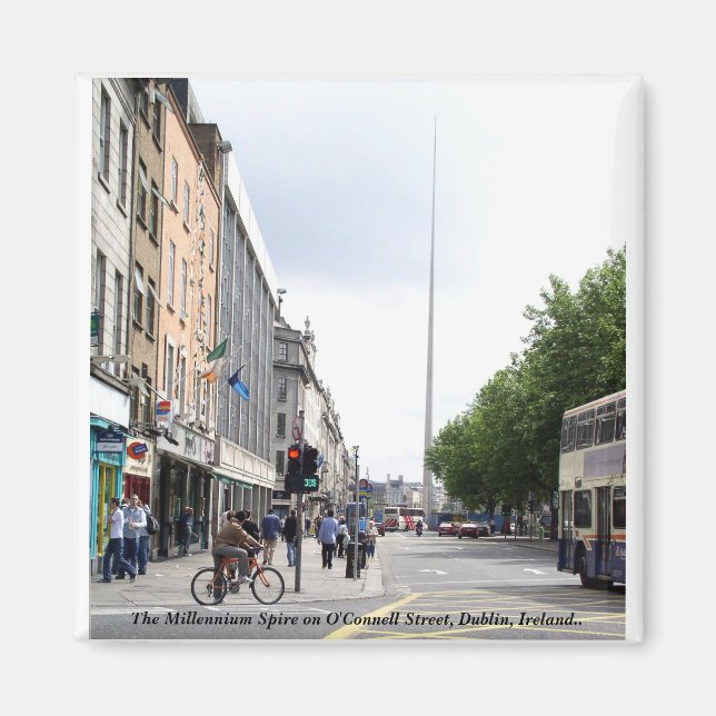 Aimant Flèche du Millénaire, ville de Dublin Irlande (Devant)