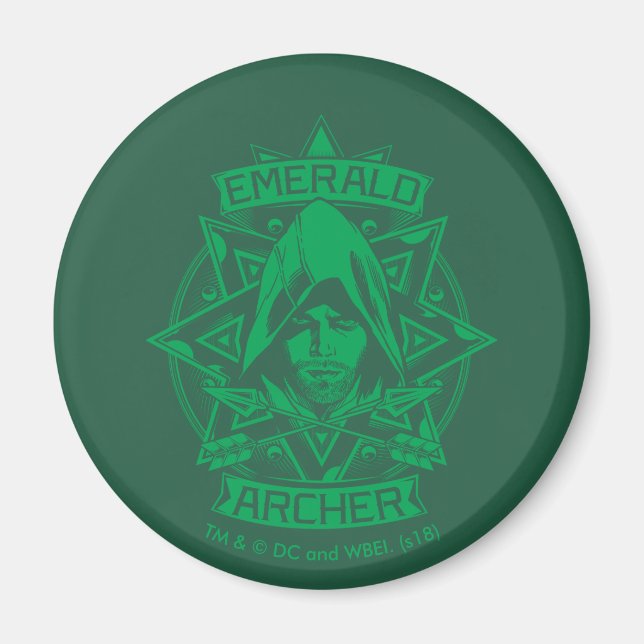 Aimant Flèche | Emerald Archer Graphic (Devant)