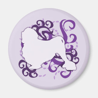 Aimant Flèche violette Lowchen