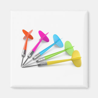 Aimant fléchettes en plastique coloré