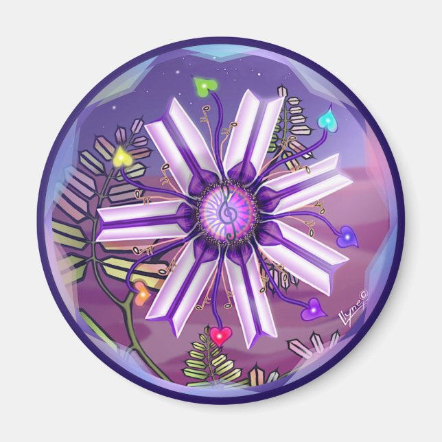 Aimant Fleur dans le désert (Devant)