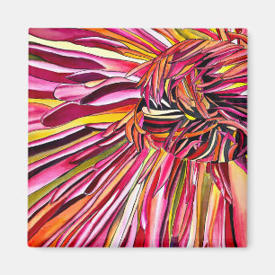 Aimant Fleur d'aquarelle Chrysanthemum