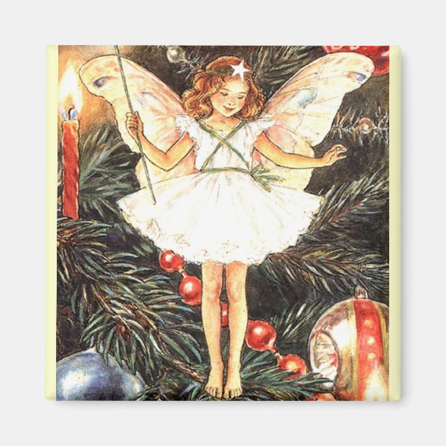 Aimant Fleur d'arbre de Noël (Devant)