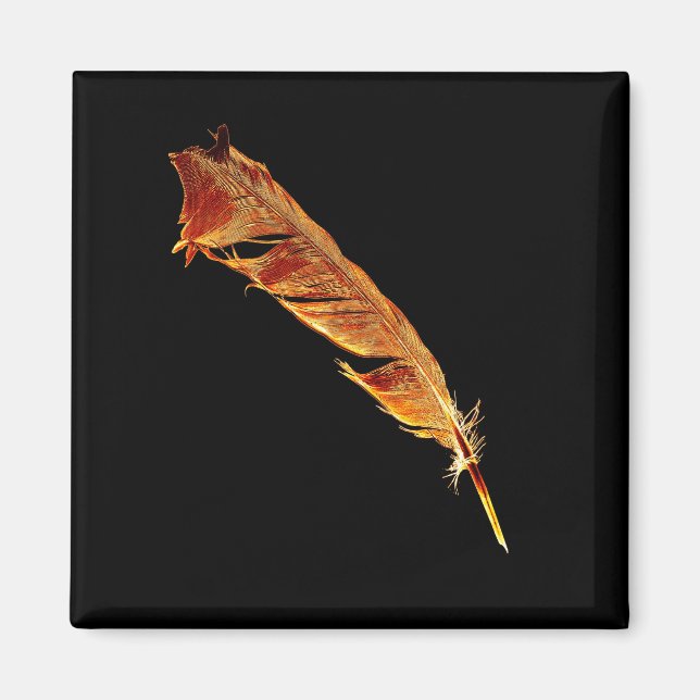 Aimant Fleur de Corbeau chaud brillant Amateur d'oiseaux  (Devant)